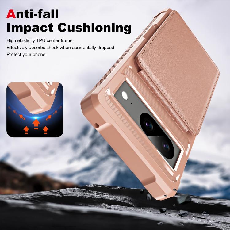 For Google Pixel 8 Vertical Flip Card Bag Holder Leather Phone Case