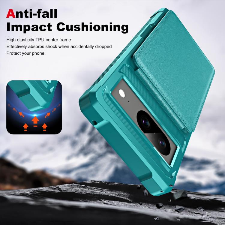 For Google Pixel 8 Vertical Flip Card Bag Holder Leather Phone Case