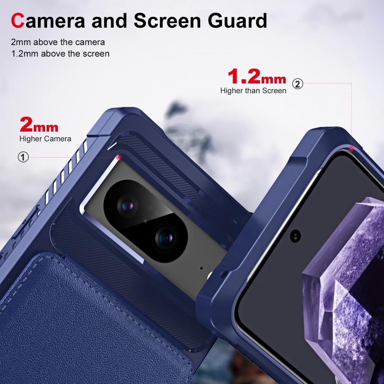 For Google Pixel 8 Vertical Flip Card Bag Holder Leather Phone Case