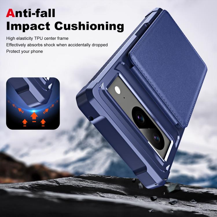 For Google Pixel 8 Vertical Flip Card Bag Holder Leather Phone Case
