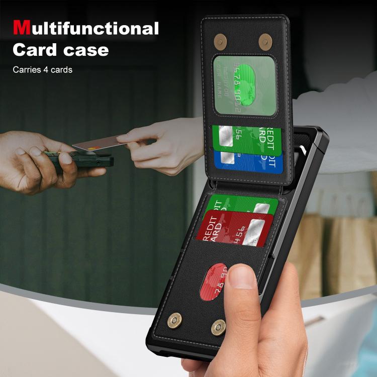 For Google Pixel 7 Vertical Flip Card Bag Holder Leather Phone Case