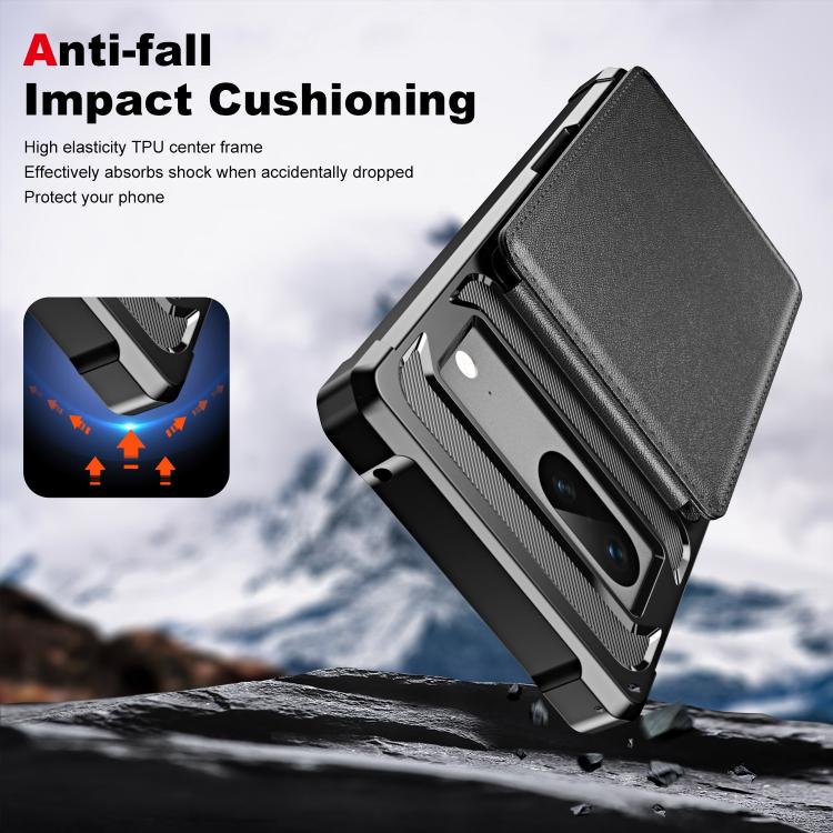 For Google Pixel 7 Vertical Flip Card Bag Holder Leather Phone Case