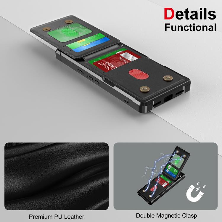 For Google Pixel 7 Vertical Flip Card Bag Holder Leather Phone Case
