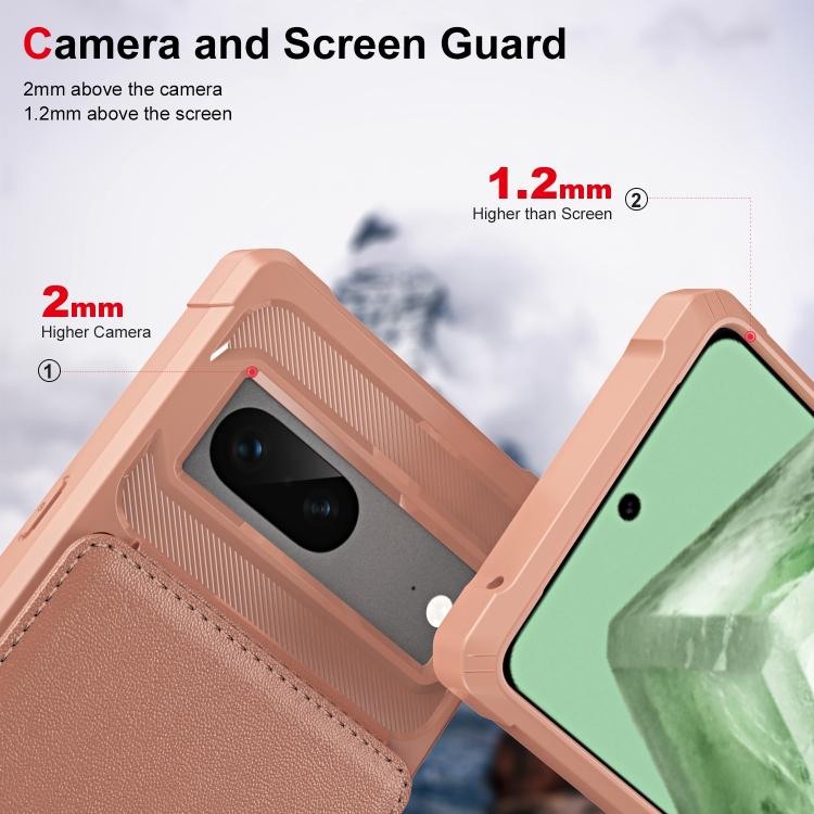 For Google Pixel 7 Vertical Flip Card Bag Holder Leather Phone Case