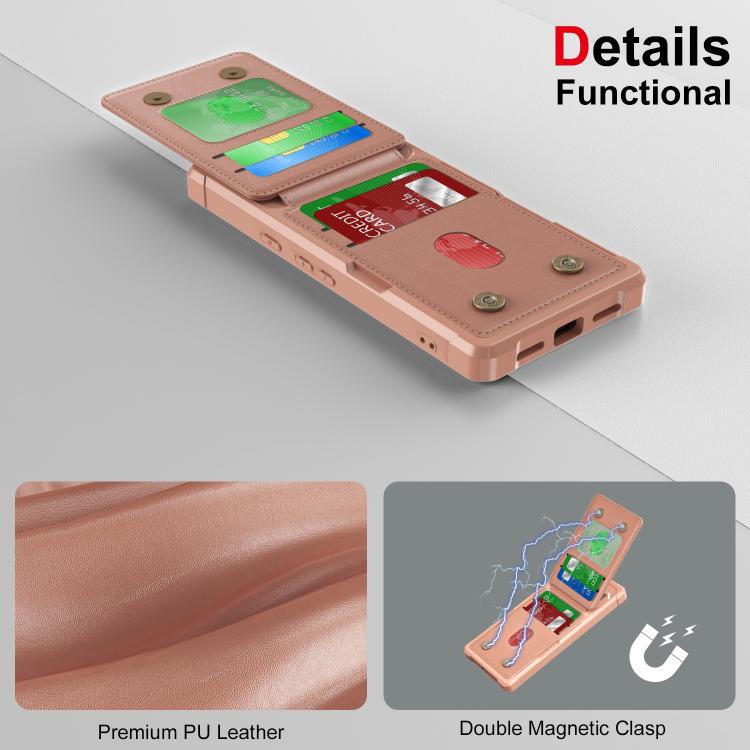 For Google Pixel 7 Vertical Flip Card Bag Holder Leather Phone Case