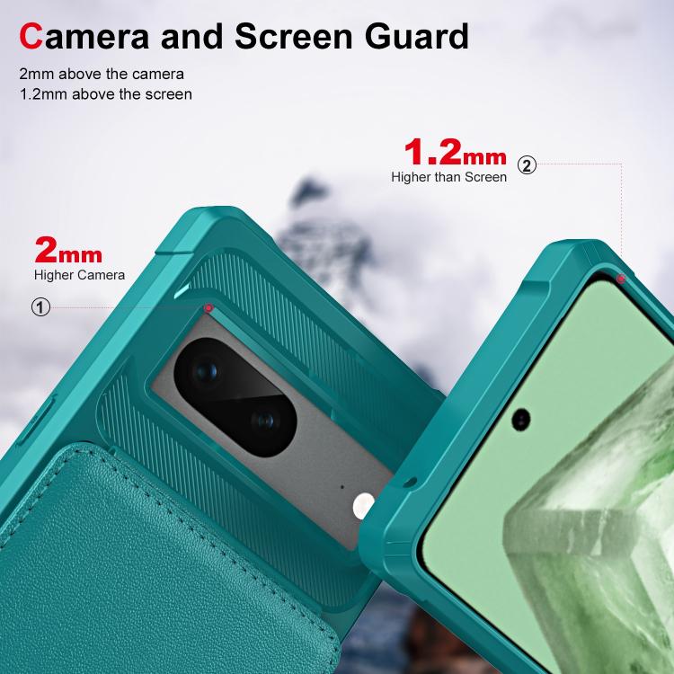 For Google Pixel 7 Vertical Flip Card Bag Holder Leather Phone Case