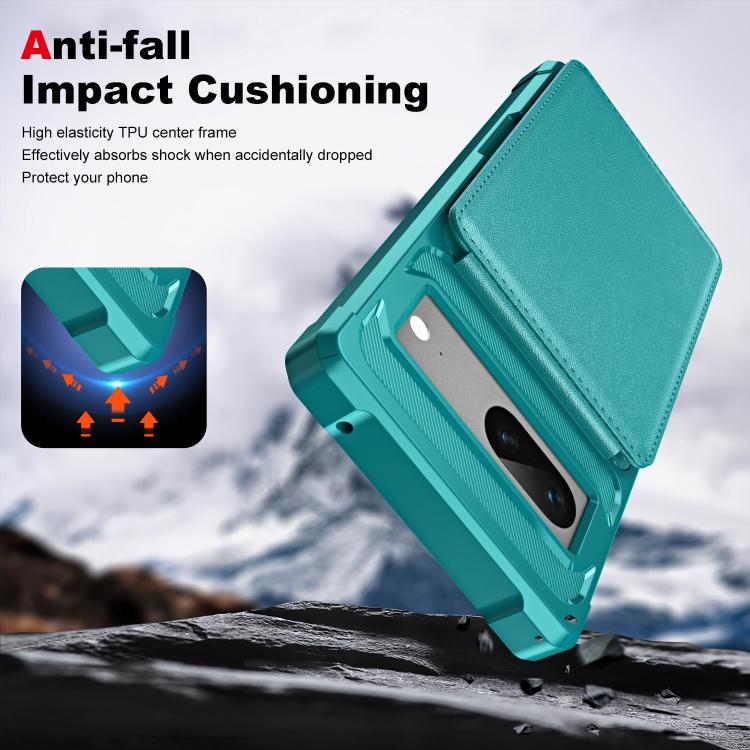 For Google Pixel 7 Vertical Flip Card Bag Holder Leather Phone Case