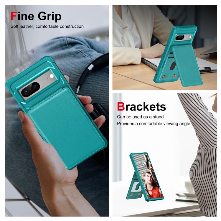 For Google Pixel 7 Vertical Flip Card Bag Holder Leather Phone Case