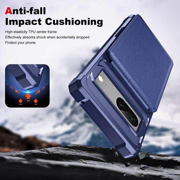 For Google Pixel 7 Vertical Flip Card Bag Holder Leather Phone Case