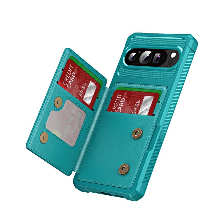For Google Pixel 9 Pro XL Horizontal Flip Card Bag Holder Leather Phone Case