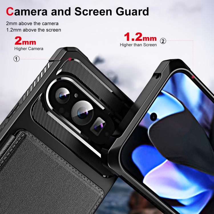 For Google Pixel 9 / 9 Pro Horizontal Flip Card Bag Holder Leather Phone Case