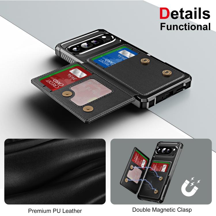 For Google Pixel 9 / 9 Pro Horizontal Flip Card Bag Holder Leather Phone Case