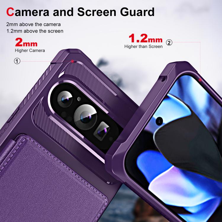 For Google Pixel 9 / 9 Pro Horizontal Flip Card Bag Holder Leather Phone Case