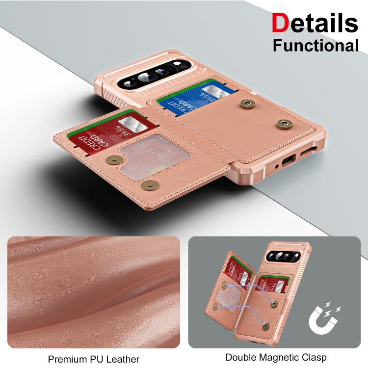 For Google Pixel 9 / 9 Pro Horizontal Flip Card Bag Holder Leather Phone Case