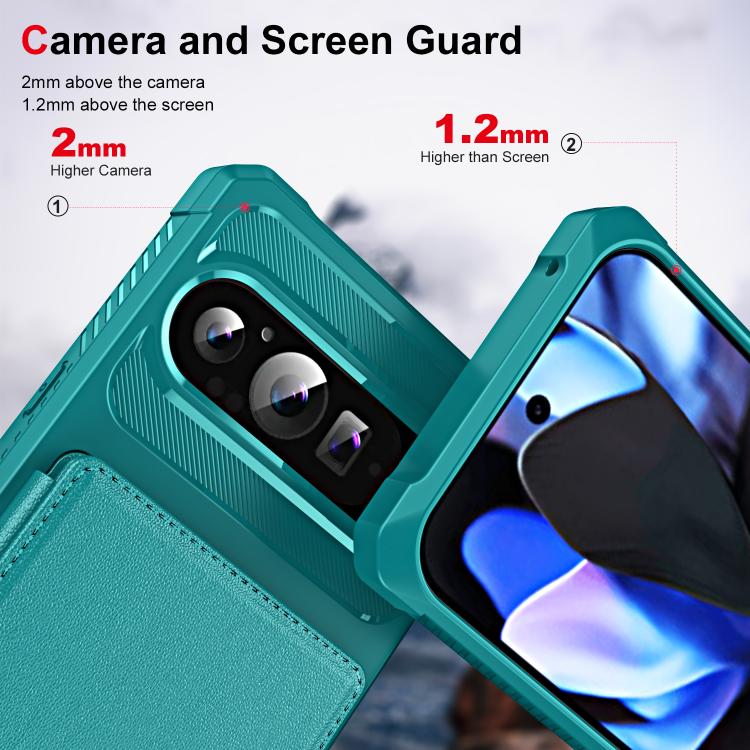 For Google Pixel 9 / 9 Pro Horizontal Flip Card Bag Holder Leather Phone Case