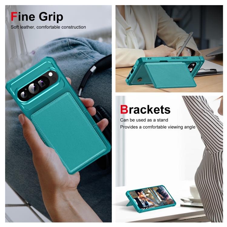 For Google Pixel 9 / 9 Pro Horizontal Flip Card Bag Holder Leather Phone Case