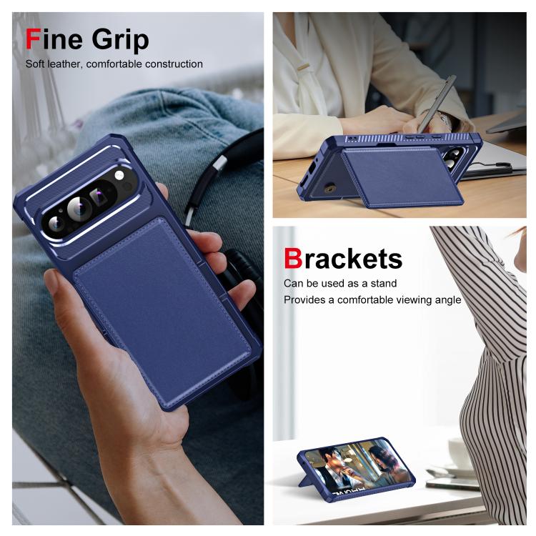 For Google Pixel 9 / 9 Pro Horizontal Flip Card Bag Holder Leather Phone Case