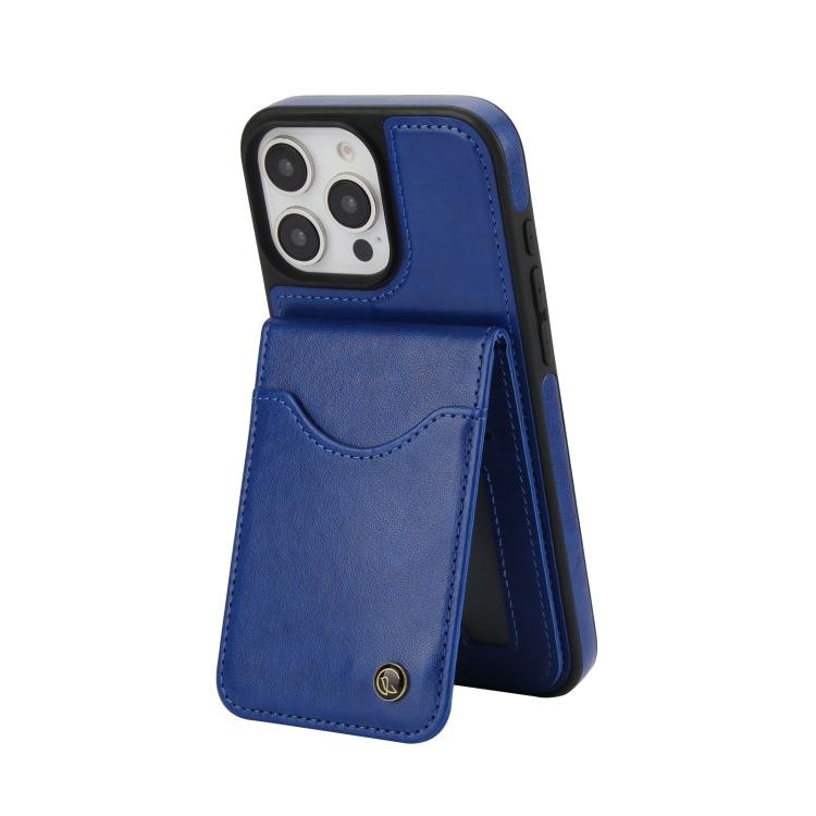 For iPhone 16 Pro Max AwQuer Vertical Flip Card Bag Holder Leather Phone Case