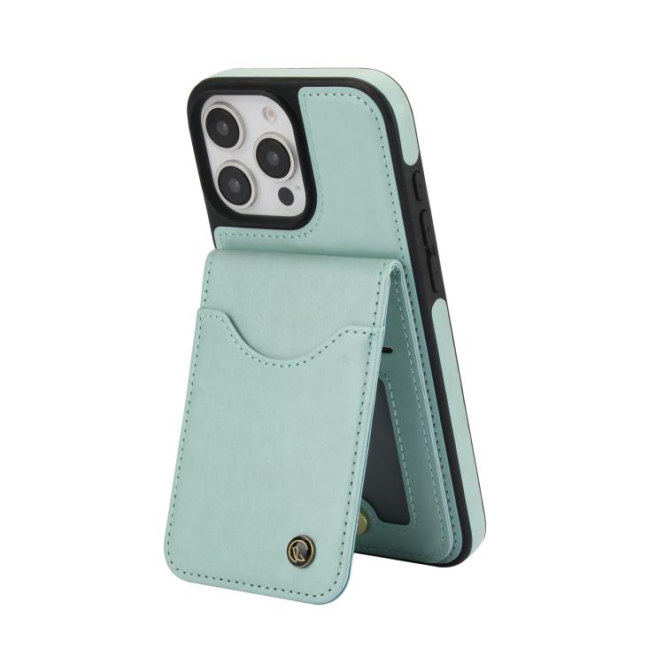 For iPhone 16 Pro Max AwQuer Vertical Flip Card Bag Holder Leather Phone Case