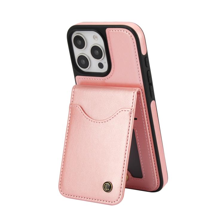 For iPhone 16 Pro Max AwQuer Vertical Flip Card Bag Holder Leather Phone Case