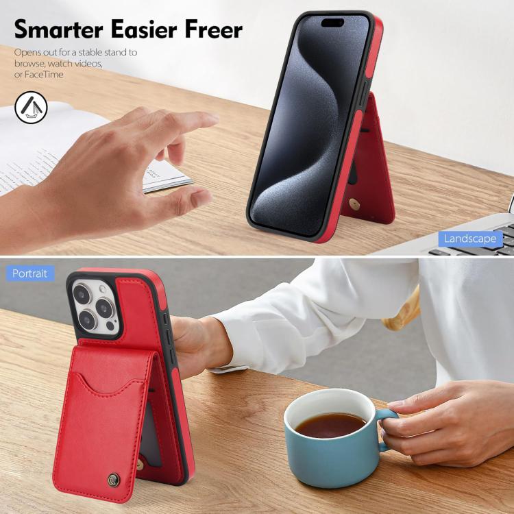 For iPhone 13 Pro AwQuer Vertical Flip Card Bag Holder Leather Phone Case