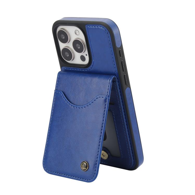 For iPhone 13 Pro AwQuer Vertical Flip Card Bag Holder Leather Phone Case