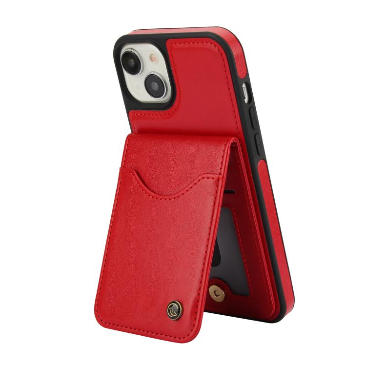 For iPhone 12 / 12 Pro AwQuer Vertical Flip Card Bag Holder Leather Phone Case