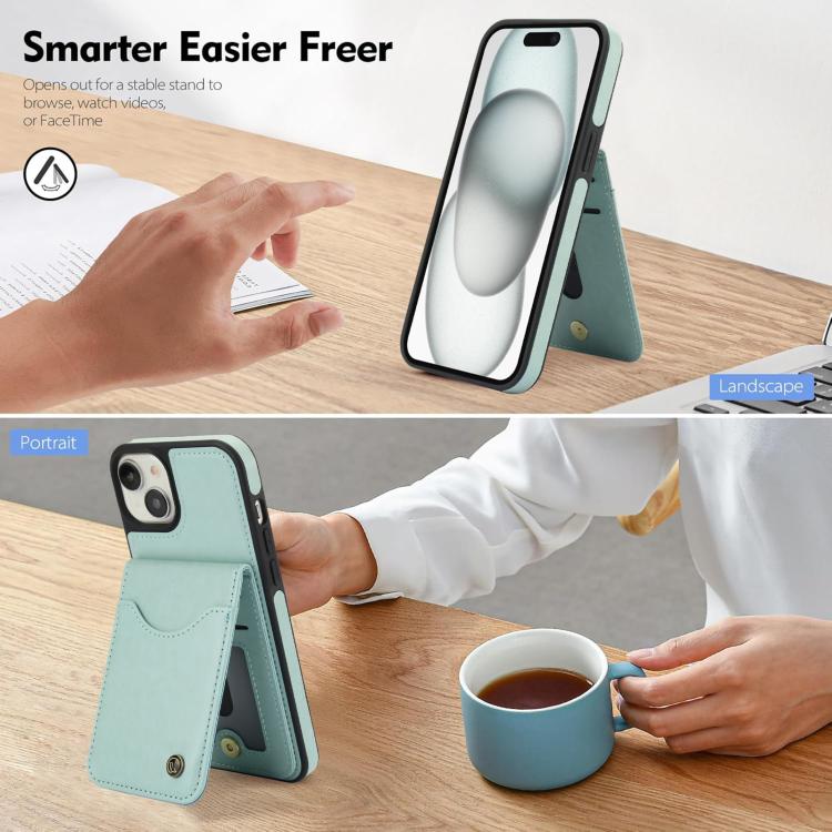 For iPhone 12 / 12 Pro AwQuer Vertical Flip Card Bag Holder Leather Phone Case