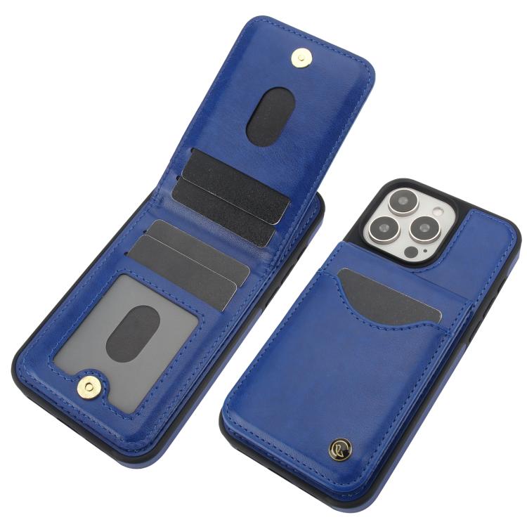 For iPhone 12 Pro Max AwQuer Vertical Flip Card Bag Holder Leather Phone Case