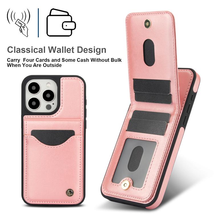 For iPhone 11 Pro Max AwQuer Vertical Flip Card Bag Holder Leather Phone Case