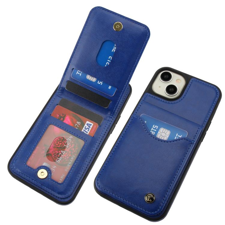 For iPhone 11 AwQuer Vertical Flip Card Bag Holder Leather Phone Case