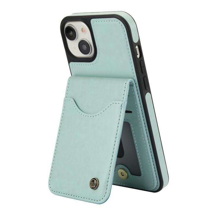 For iPhone 11 AwQuer Vertical Flip Card Bag Holder Leather Phone Case