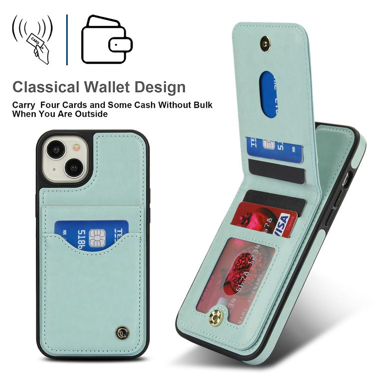 For iPhone 11 AwQuer Vertical Flip Card Bag Holder Leather Phone Case