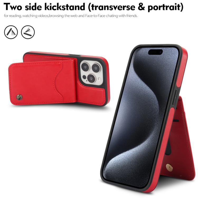 For iPhone 11 Pro AwQuer Vertical Flip Card Bag Holder Leather Phone Case