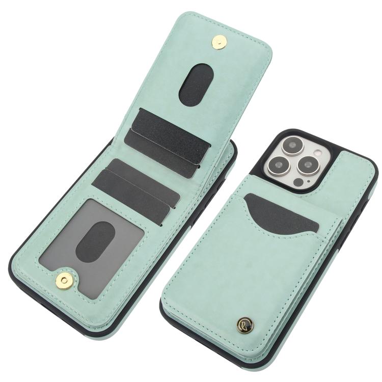 For iPhone 11 Pro AwQuer Vertical Flip Card Bag Holder Leather Phone Case