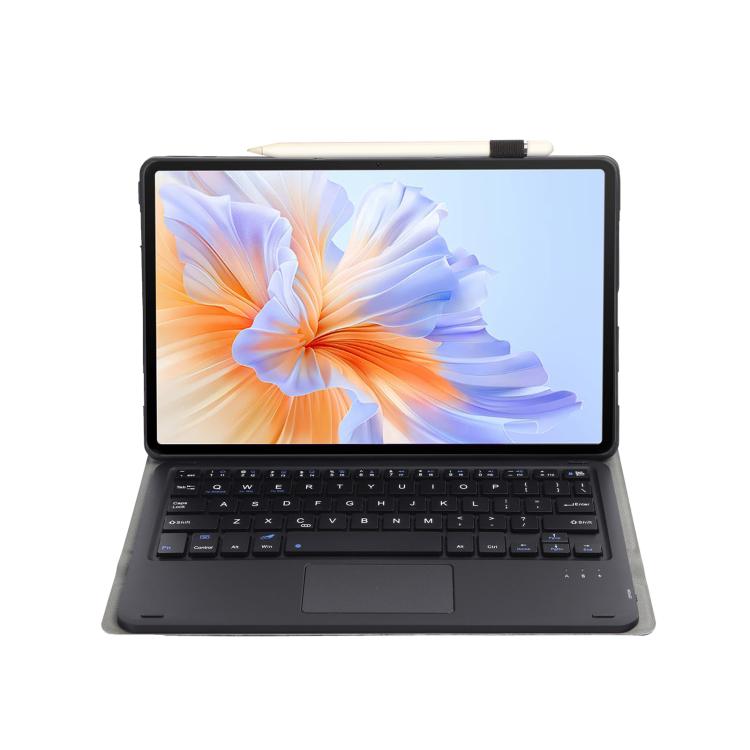 For Honor Pad V9 AH27-A Ultra-thin Detachable Bluetooth Keyboard Leather Tablet Case with Touchpad
