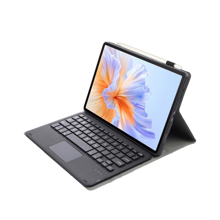 For Honor Pad V9 AH27-A Ultra-thin Detachable Bluetooth Keyboard Leather Tablet Case with Touchpad