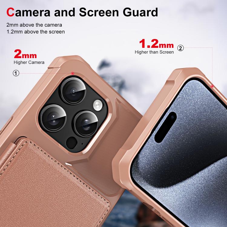 For iPhone 14 Pro Horizontal Flip Card Bag Holder Leather Phone Case