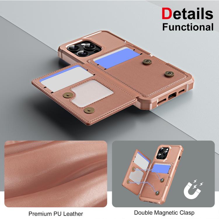For iPhone 14 Pro Horizontal Flip Card Bag Holder Leather Phone Case