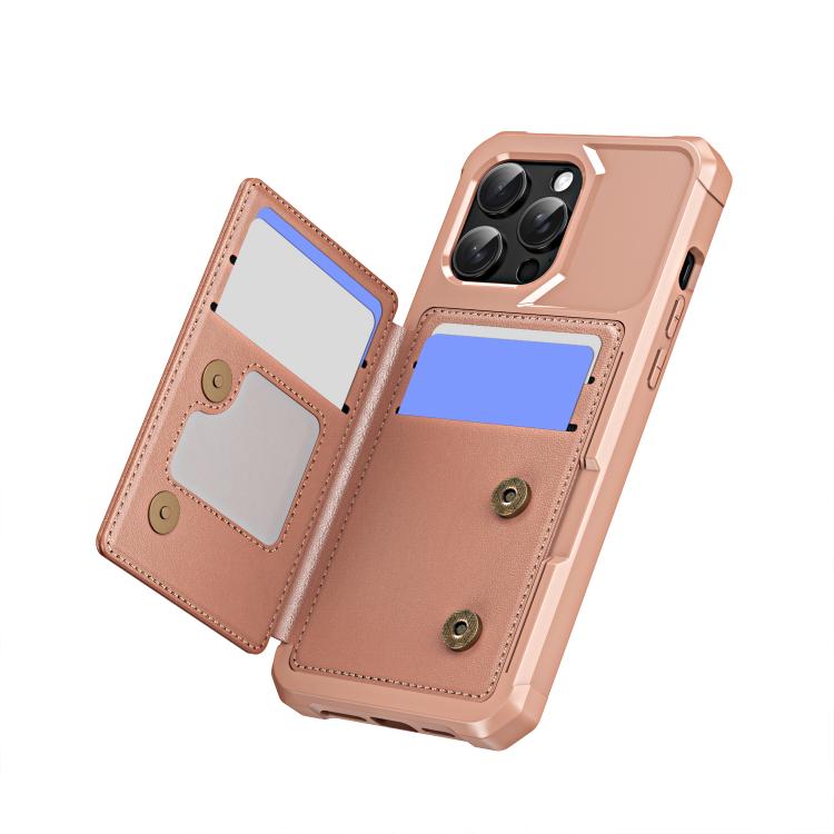 For iPhone 14 Pro Max Horizontal Flip Card Bag Holder Leather Phone Case