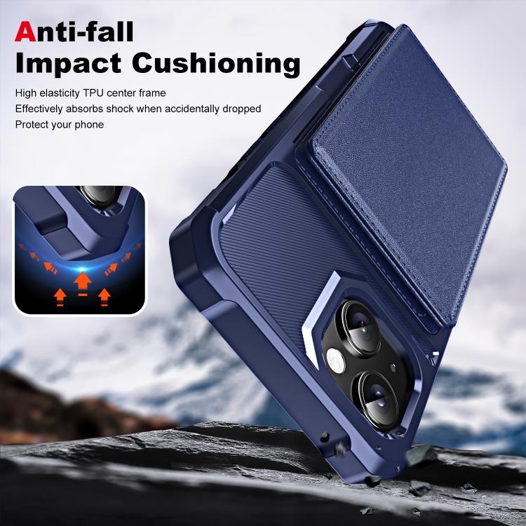 For iPhone 15 Plus Horizontal Flip Card Bag Holder Leather Phone Case