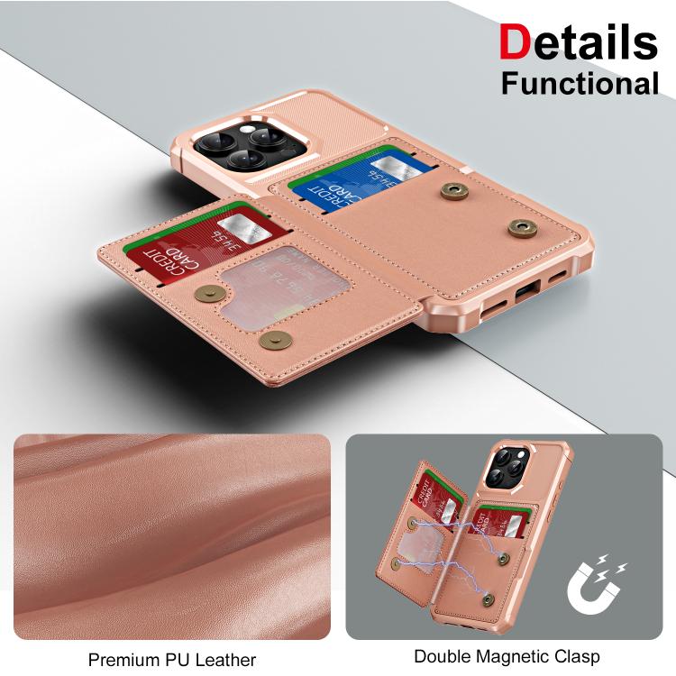 For iPhone 16 Pro Max Horizontal Flip Card Bag Holder Leather Phone Case