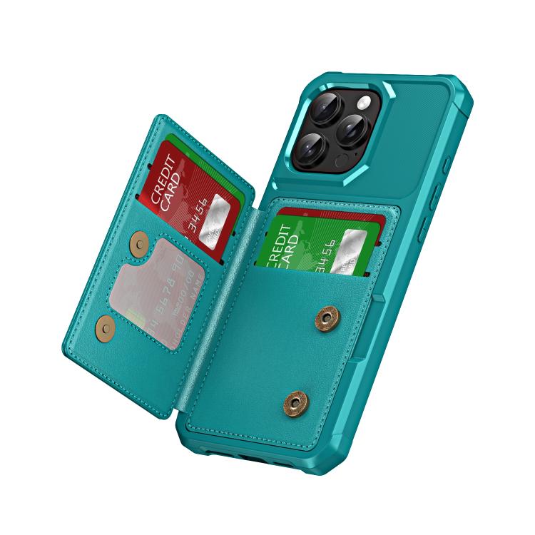 For iPhone 16 Pro Max Horizontal Flip Card Bag Holder Leather Phone Case