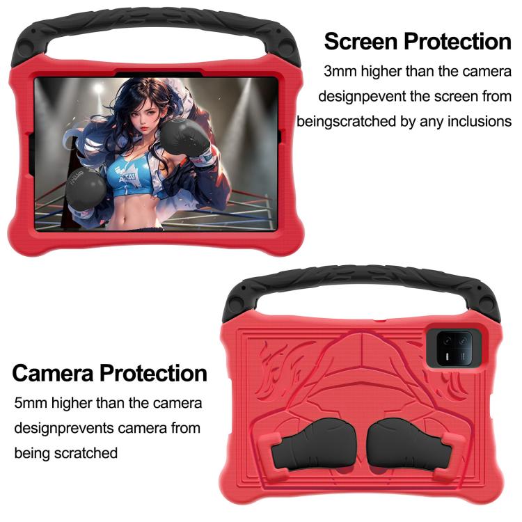 For Samsung Galaxy Tab S8 Boxing Series Kickstand EVA Shockproof Tablet Case with Shoulder Strap