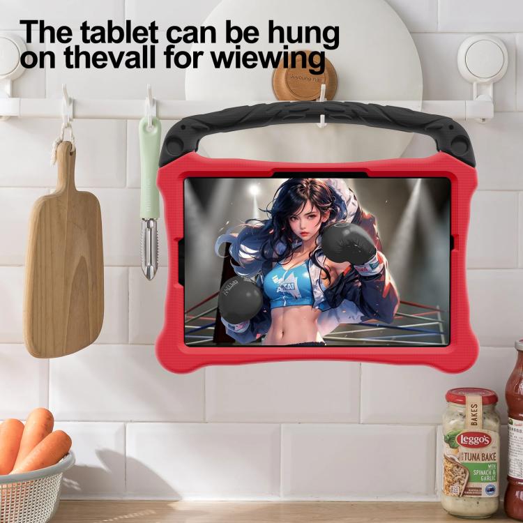 For Samsung Galaxy Tab S8 Boxing Series Kickstand EVA Shockproof Tablet Case with Shoulder Strap