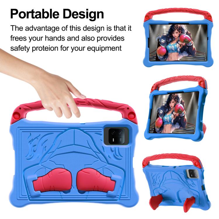 For Samsung Galaxy Tab S8 Boxing Series Kickstand EVA Shockproof Tablet Case with Shoulder Strap