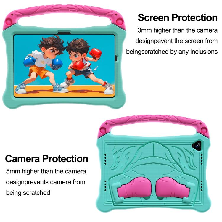For Samsung Galaxy Tab A11+ / A9+ Boxing Series Kickstand EVA Shockproof Tablet Case with Shoulder Strap