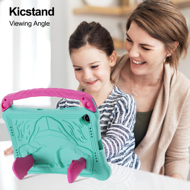 For Samsung Galaxy Tab A11+ / A9+ Boxing Series Kickstand EVA Shockproof Tablet Case with Shoulder Strap