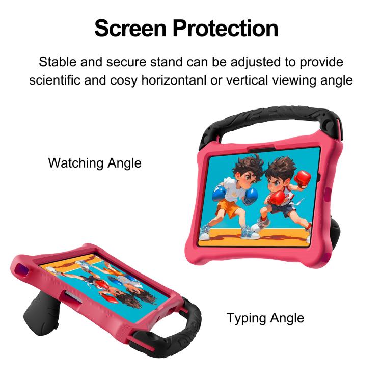 For Samsung Galaxy Tab A11+ / A9+ Boxing Series Kickstand EVA Shockproof Tablet Case with Shoulder Strap