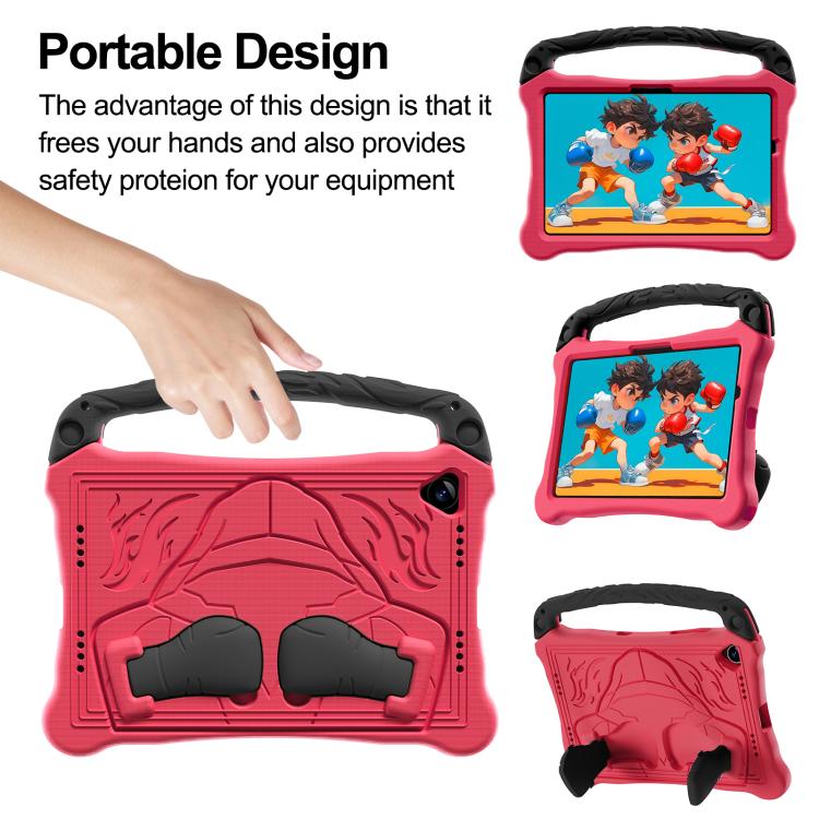For Samsung Galaxy Tab A11+ / A9+ Boxing Series Kickstand EVA Shockproof Tablet Case with Shoulder Strap